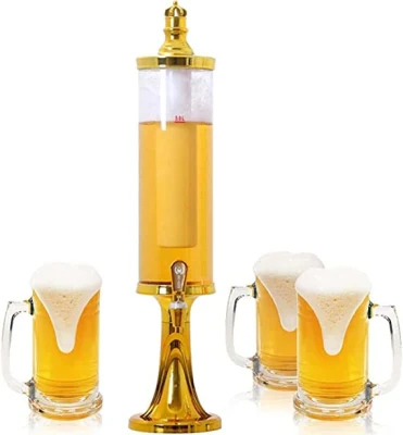 Пивная башня с охлаждающей ледяной трубкой Диспенсер для пива на 3 л